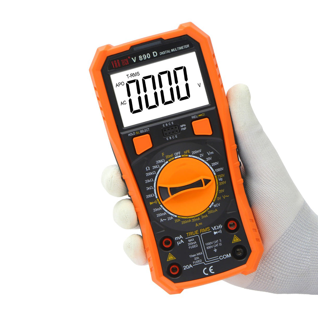VAR TECH V 890 D True RMS 750VAC 1000VDC 20A AC/DC Digital Multimeter VAR TECH V 890 D True RMS 750VAC 1000VDC 20A AC/DC Digital Multimeter